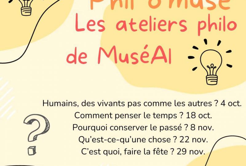 “Phil o’muse” – Les ateliers philo au MuséAl à Alba-la-Romaine - 0